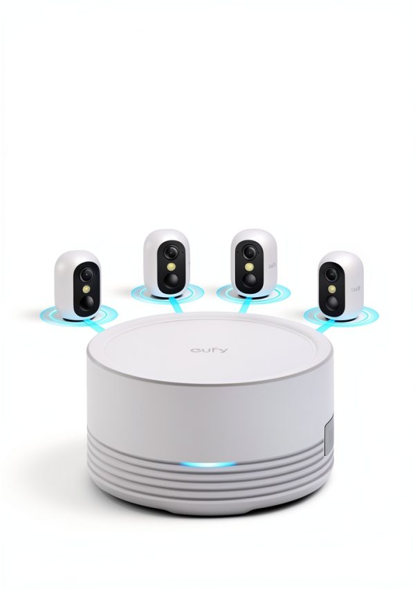 Solocam 4‑Cam Security Kit with HomeBase Mini Magnetic Mount Bullet-5