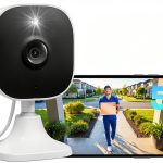 SecureCam 4MP WiFi Security Camera White Black Cube Design-0