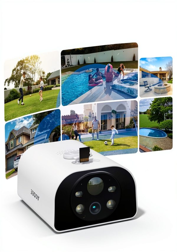 AOQEE S1 4-Pack Wireless Outdoor Camera Solar Powered 2K Night Vision-6