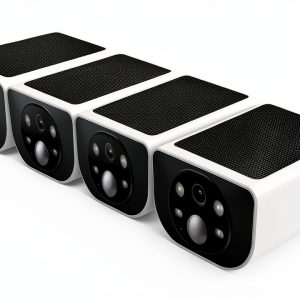AOQEE S1 4 Pack White Wireless Solar Security Camera 2K Night Vision-0