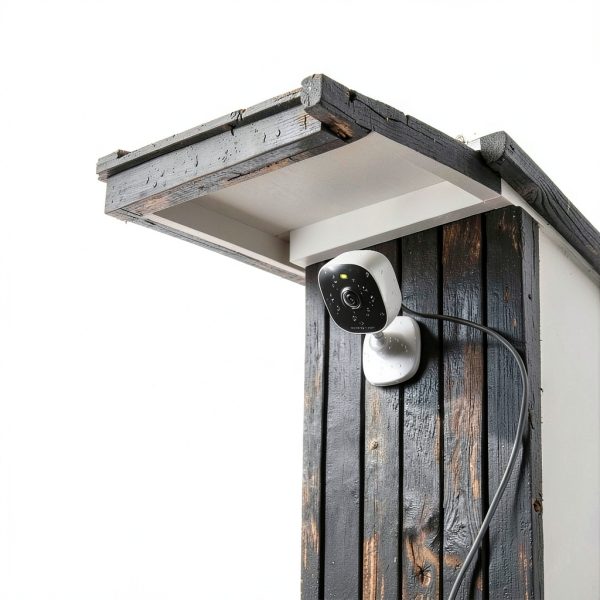 SecureCam 4MP WiFi Security Camera White Black Cube Design-3