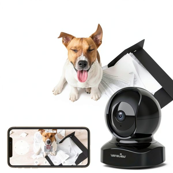 Wansview 2K WiFi Dome Surveillance Camera 5MP Black Indoor-3