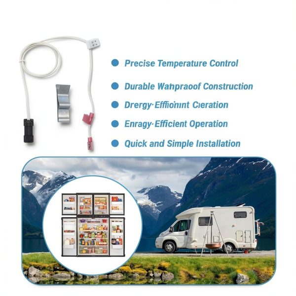 GZKEFEIS RV Refrigerator Thermistor 636658 Enhanced Performance Sensor-4