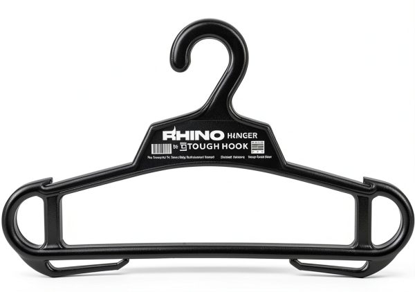 Rhino Tough Hook Heavy Duty Clothes Hanger – Black 200lb Capacity-0