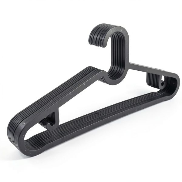 Black Thin Plastic Hangers 20 Pack milano home Space Saving Hangers-4