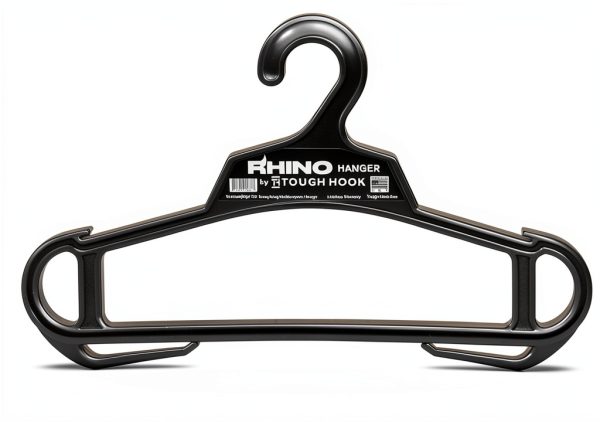 Rhino Tough Hook Heavy Duty Clothes Hanger – Black 200lb Capacity-3