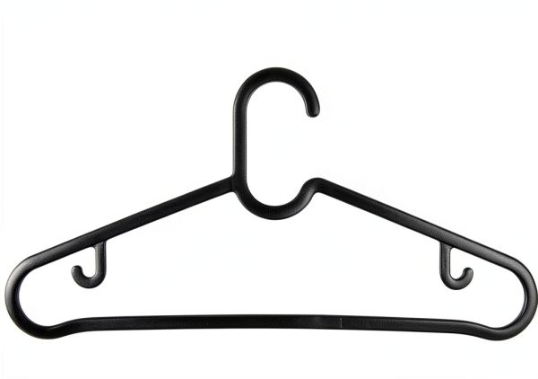 Black Thin Plastic Hangers 20 Pack milano home Space Saving Hangers-5