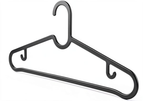 Black Thin Plastic Hangers 20 Pack milano home Space Saving Hangers-6